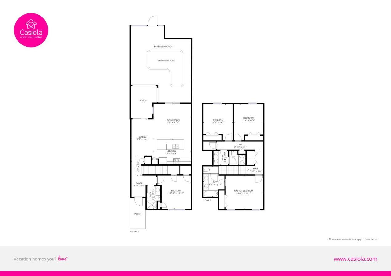 Modern Townhome Wprivate Pool Free Water Park Kissimmee Zewnętrze zdjęcie